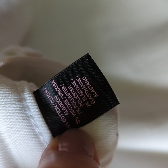 VS Mid Rise Siren Crop Dream Angels White Jeans Embroidered Aztec Southwest - Picture 9 of 10